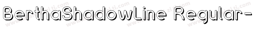 BerthaShadowLine Regular字体转换